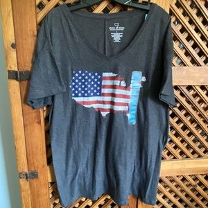 NWT 2/$30 Women USA American Pride Graphic T-Shirt